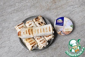 Пшеничные роллы с сырным скрамблом Пшеничные роллы с сырным скрамблом