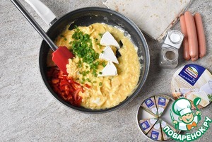 Пшеничные роллы с сырным скрамблом Пшеничные роллы с сырным скрамблом