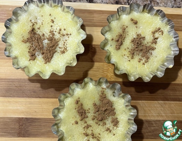 Пудинг из рисовой поленты с лимоном и корицей и яблоками Пудинг из рисовой поленты с лимоном и корицей и яблоками