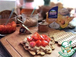 Рийет из тунца с помидорной сальсой