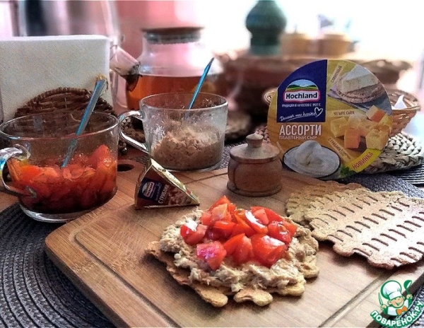 Рийет из тунца с помидорной сальсой