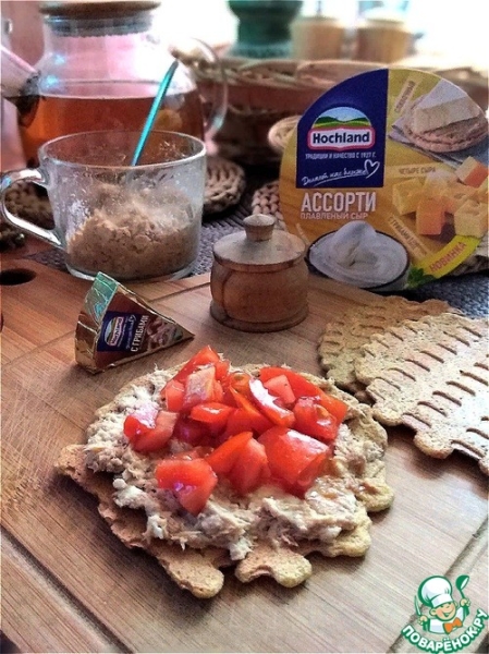 Рийет из тунца с помидорной сальсой