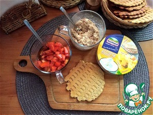 Рийет из тунца с помидорной сальсой