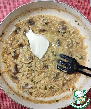 Ризотто из пасты с грибами Ризотто из пасты с грибами