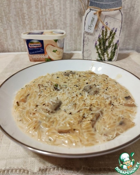 Ризотто из пасты с грибами Ризотто из пасты с грибами