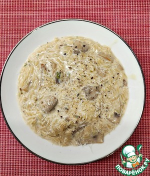 Ризотто из пасты с грибами Ризотто из пасты с грибами