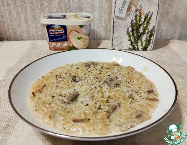 Ризотто из пасты с грибами Ризотто из пасты с грибами