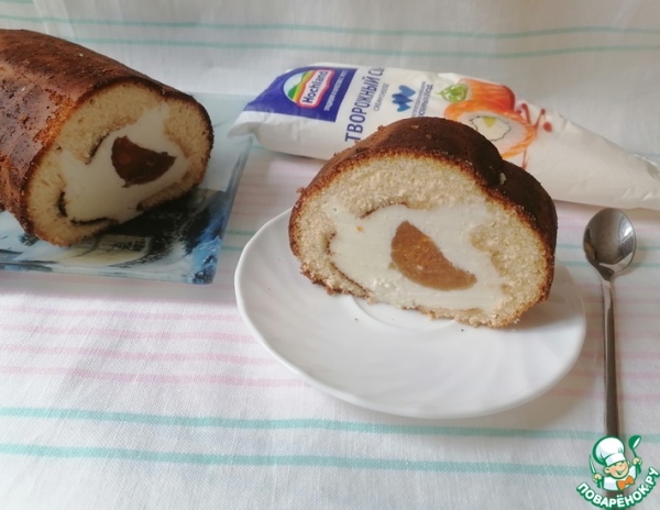 Рулет с хурмой