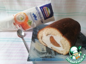 Рулет с хурмой