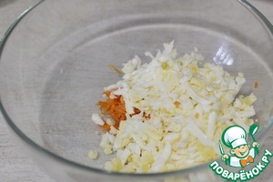 Рулетики с сыром и морковью Рулетики с сыром и морковью