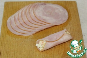 Рулетики с сыром и морковью Рулетики с сыром и морковью