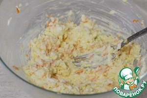 Рулетики с сыром и морковью Рулетики с сыром и морковью