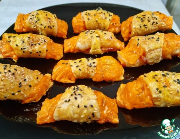 Рулеты с беконом и сыром