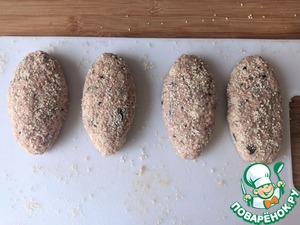 Рыбные котлеты с пикантной начинкой Рыбные котлеты с пикантной начинкой