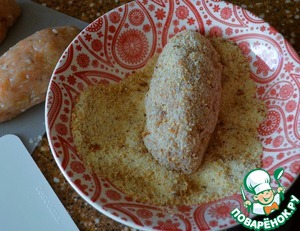 Рыбные котлеты с творожно-сливочной начинкой Рыбные котлеты с творожно-сливочной начинкой