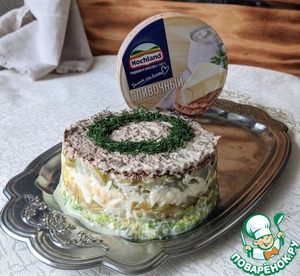 Салат из печени с сырным майонезом Салат из печени с сырным майонезом