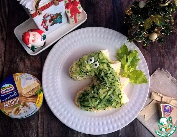 Салат "Новогодний Дракончик"