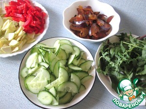 Салат овощной с морской солью