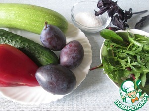 Салат овощной с морской солью