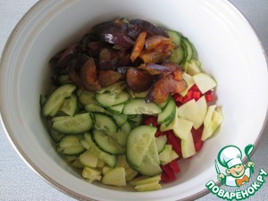 Салат овощной с морской солью