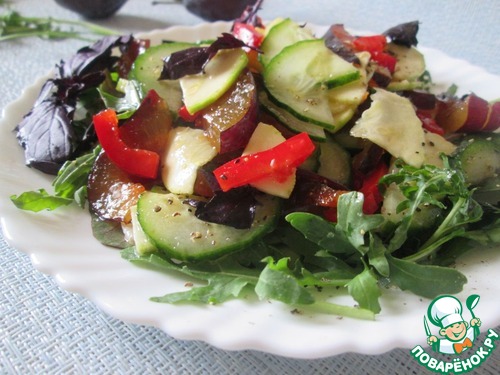 Салат овощной с морской солью