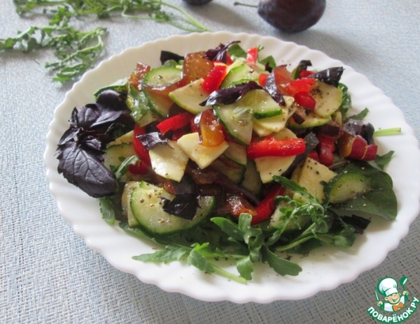 Салат овощной с морской солью