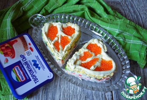 Салат с крабовыми палочками "Лёгкий"