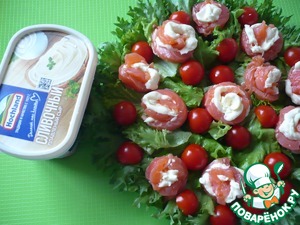 Салат с плавленым сыром и форелью Салат с плавленым сыром и форелью