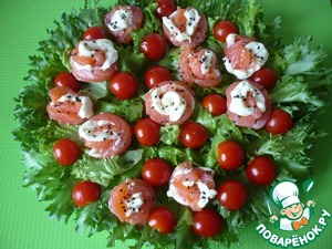 Салат с плавленым сыром и форелью Салат с плавленым сыром и форелью