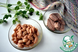 Салат с полентой и тунцом Салат с полентой и тунцом