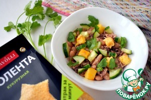 Салат с полентой и тунцом Салат с полентой и тунцом