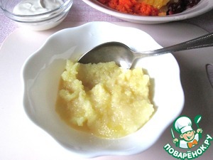 Салат с соусом из печёных яблок Салат с соусом из печёных яблок