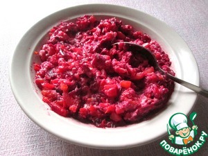 Салат с соусом из печёных яблок Салат с соусом из печёных яблок