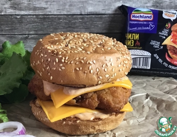 Сэндвич с хрустящей курицей