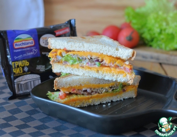 Сэндвич «Туна мелт»