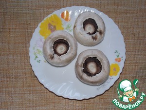 Шампиньоны фаршированные с фаршем и сыром Шампиньоны фаршированные с фаршем и сыром
