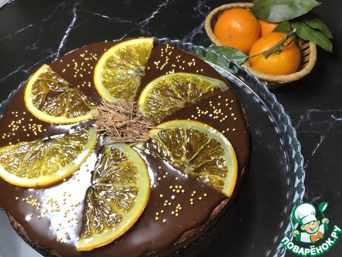 Шоколадно-апельсиновый чизкейк