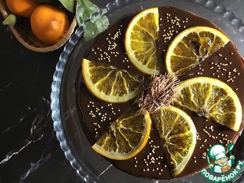 Шоколадно-апельсиновый чизкейк