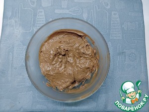 Шоколадные мини-вафли с кремом-чиз