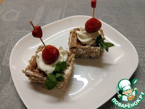 Шоколадные мини-вафли с кремом-чиз