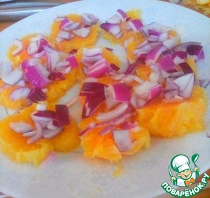 Сицилийский апельсиновый салат с луком