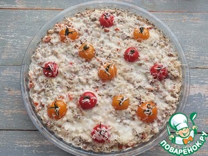 Сливочная гречка с курицей в духовке