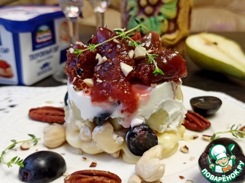 Сырная пирамидка с фруктами к вину Сырная пирамидка с фруктами к вину