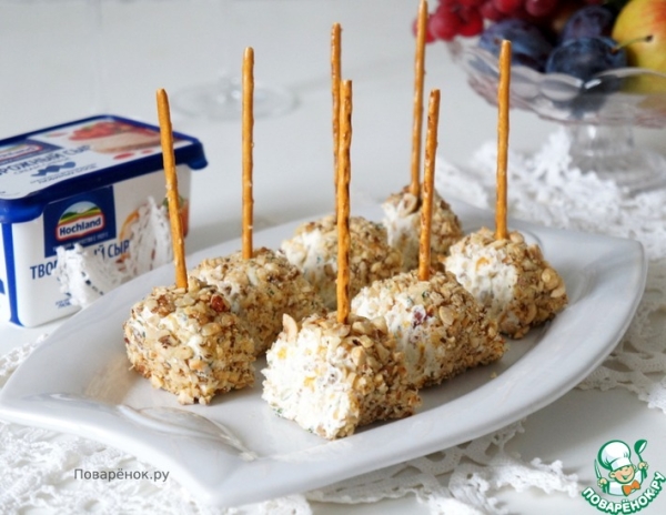 Сырная закуска с орехами