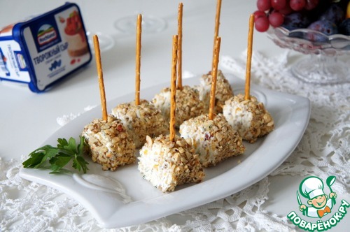 Сырная закуска с орехами