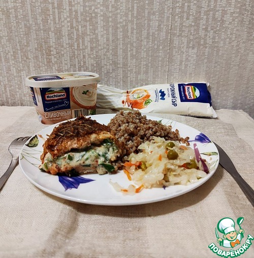 Сырно-шпинатная курица