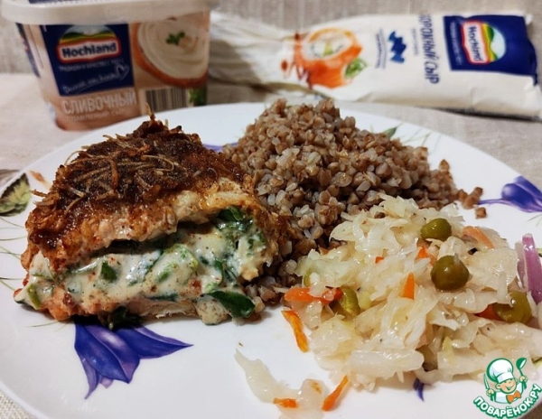 Сырно-шпинатная курица