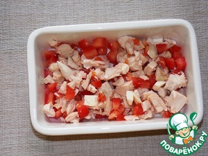 Сытная запеканка с яичной заливкой