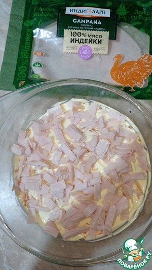 Сытный и ходовой салат с ветчиной Сытный и ходовой салат с ветчиной