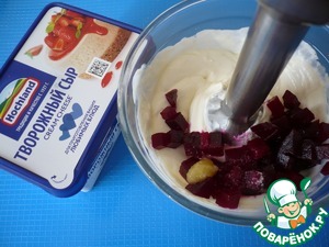 Тарталетки с творожно-свекольным кремом Тарталетки с творожно-свекольным кремом